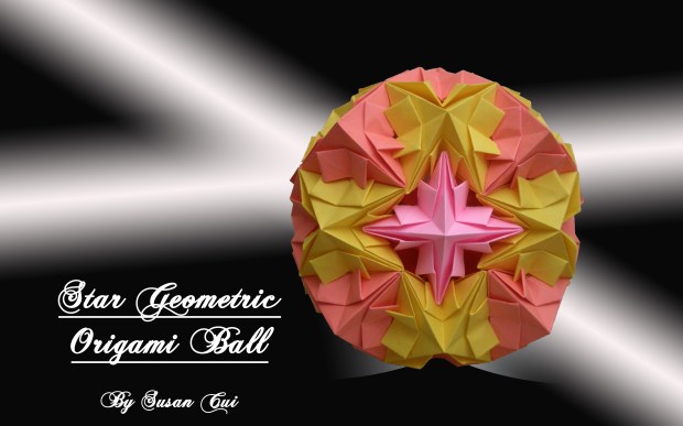 Star Geometric Origami Ball