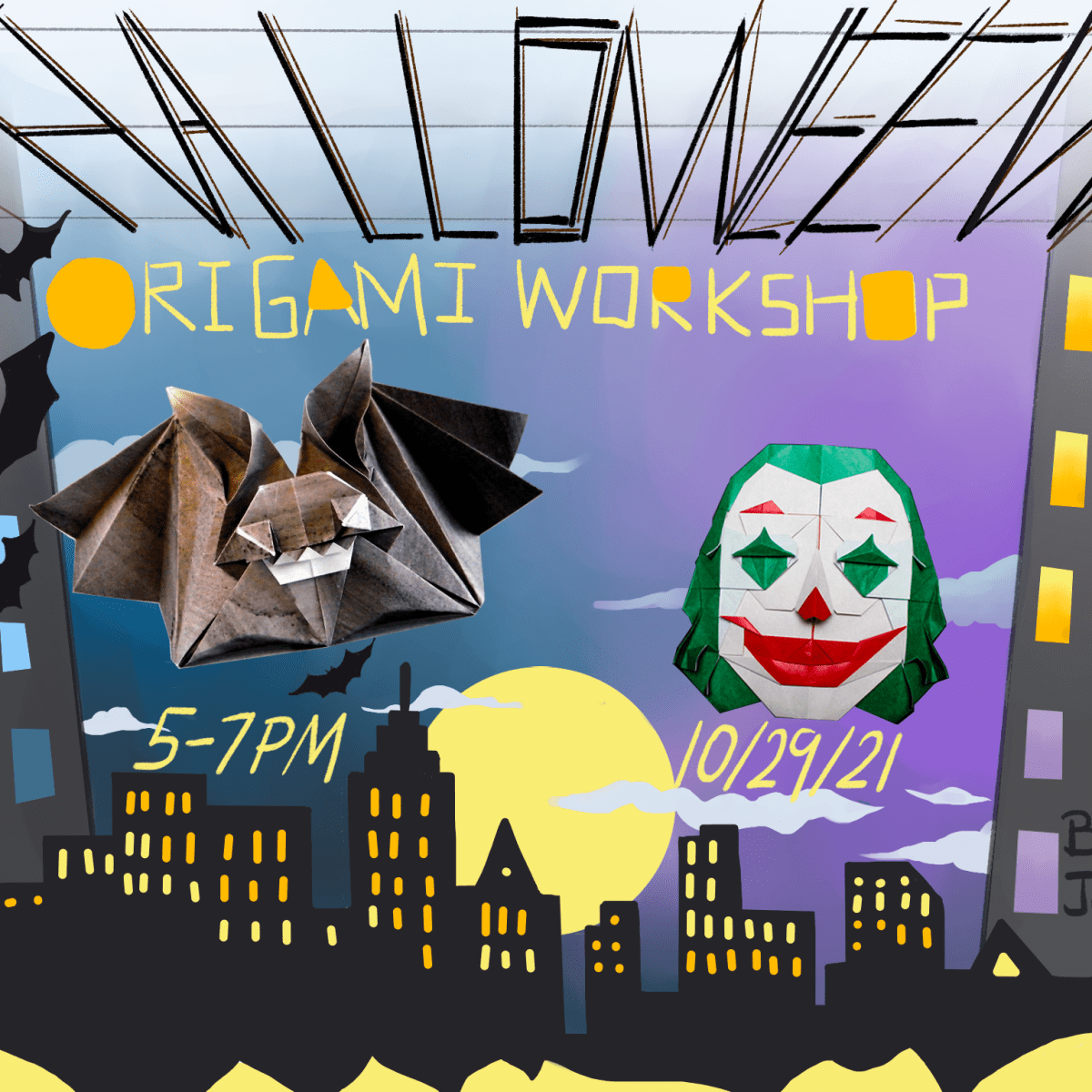 Joker VS Bat: Halloween&nbsp;Workshop!!!🎃