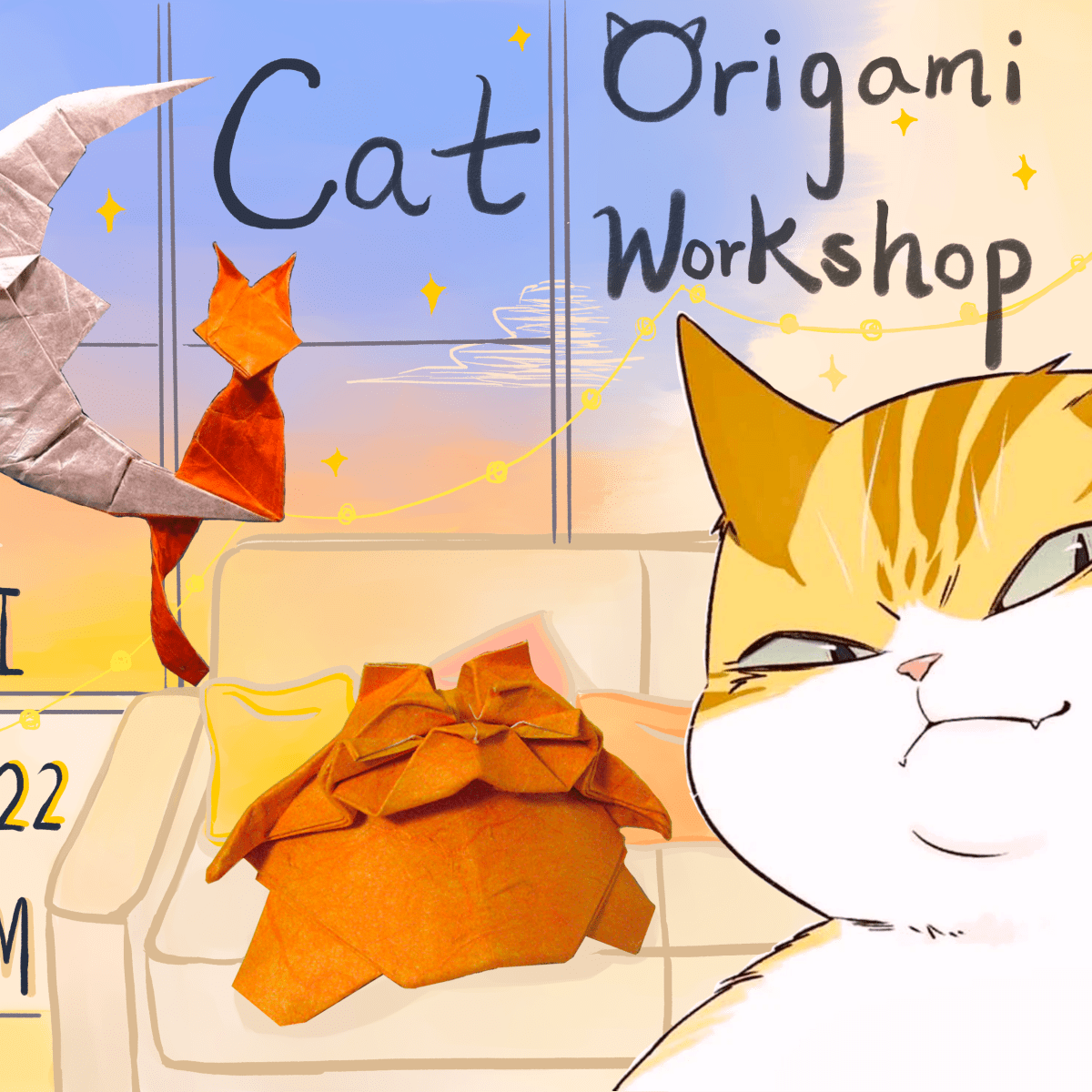 Cat Origami Workshop! ^>ܫ<&nbsp;^