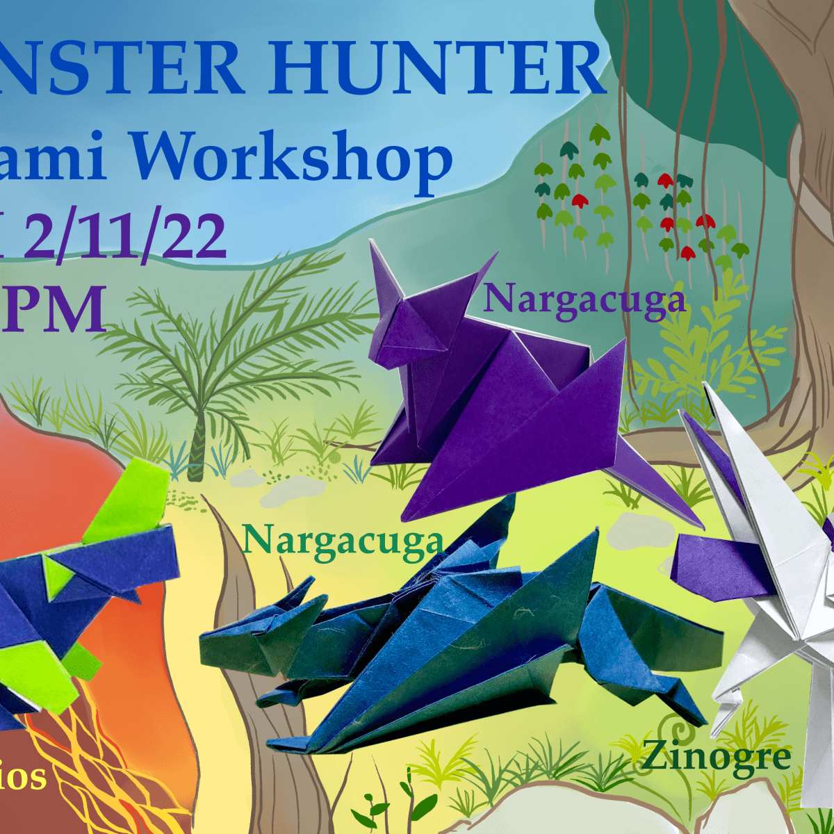 Monster Hunter Origami&nbsp;Workshop!