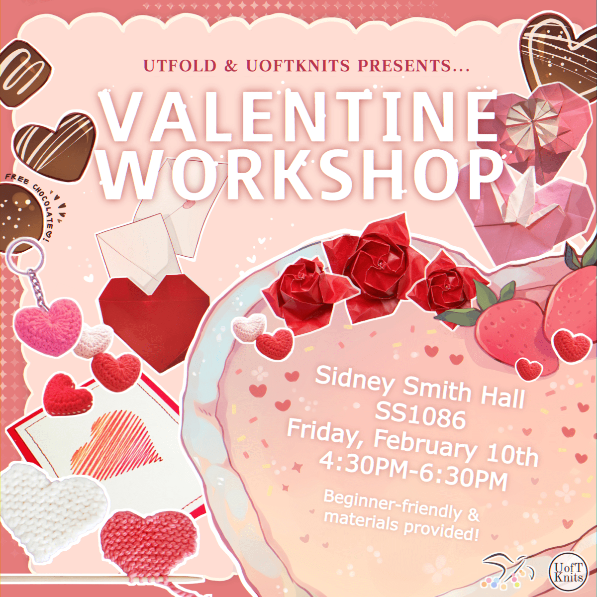UTFOLD x UofTKnits: Valentine&nbsp;Workshop!💖