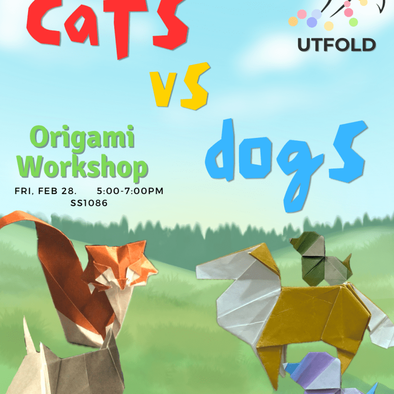 Cats vs. Dogs Origami&nbsp;Workshop