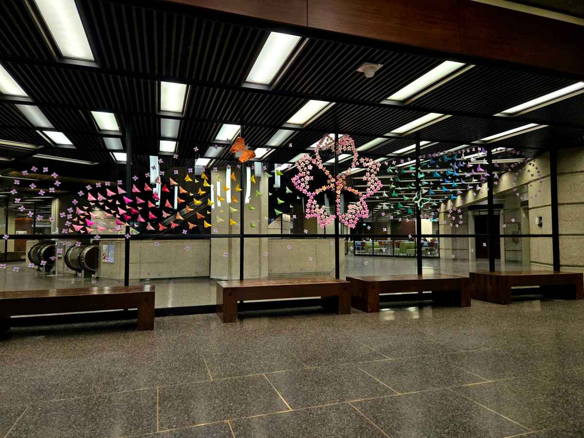 UTFOLD Spring Origami Display at Robarts&nbsp;Library!