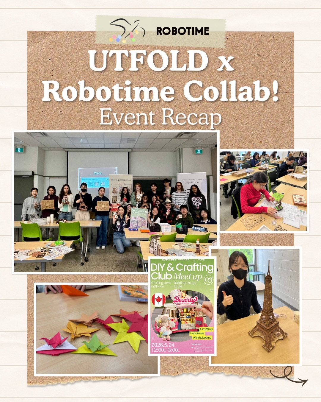 UTFOLD x ROBOTIME Collab&nbsp;Workshop!